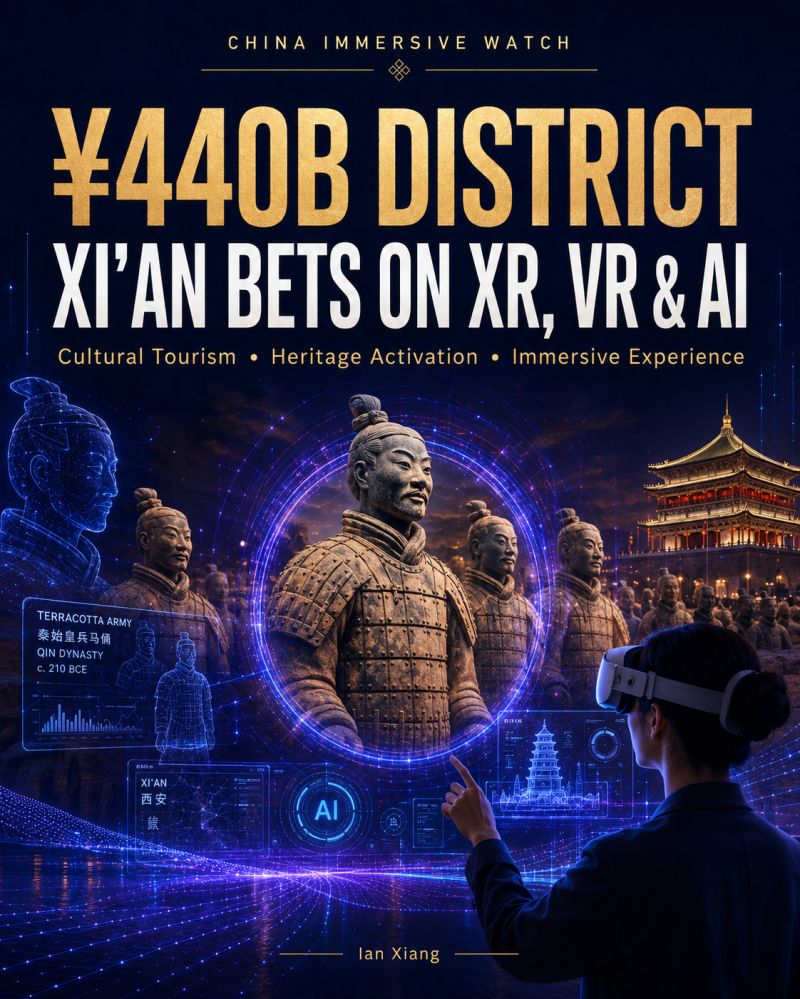 A 440 billion RMB district is putting XR, VR and AI at the centre of cultural tourism.
