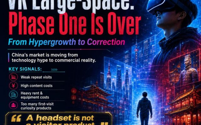 China’s VR large-space market may be entering its first real correction.