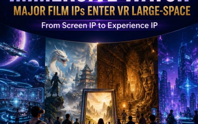 Major film IPs are entering VR large-space entertainment.