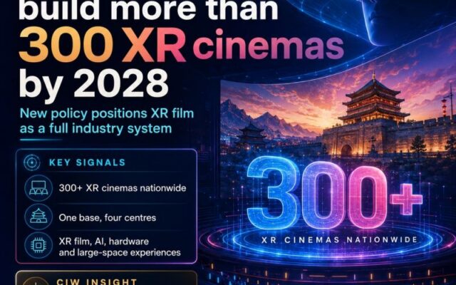 Xi’an plans to build more than 300 XR cinemas by 2028.