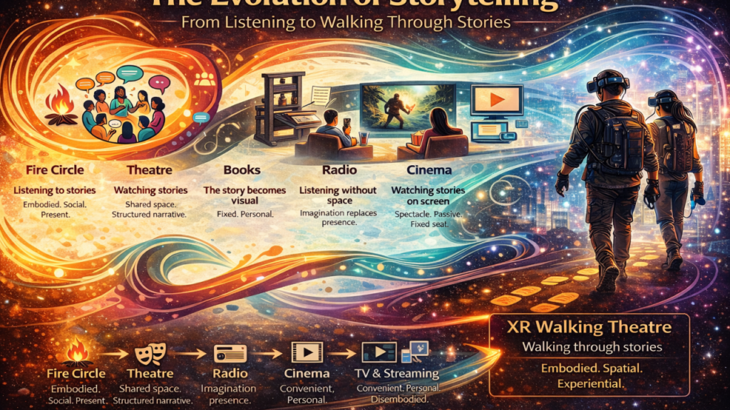 From Watching Stories to Walking Through Them