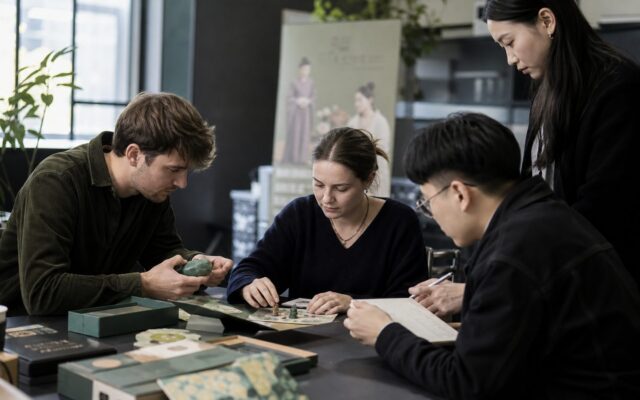 国际测试用户与文化项目团队共同试用产品原型